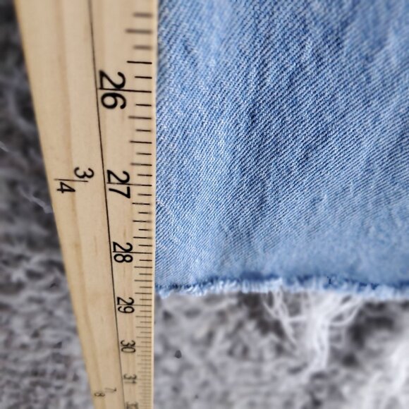 Old Navy Jeans Womens Size 16 Blue Maternity Distressed Stretch Demin Wide Leg - Picture 6 of 9